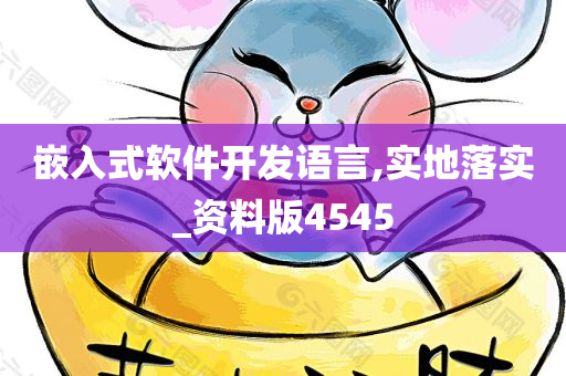 嵌入式软件开发语言,实地落实_资料版4545