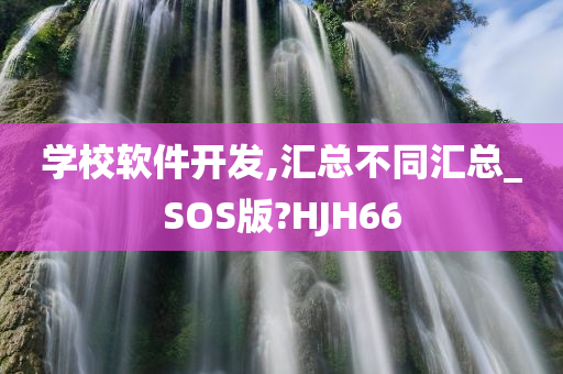 学校软件开发,汇总不同汇总_SOS版?HJH66