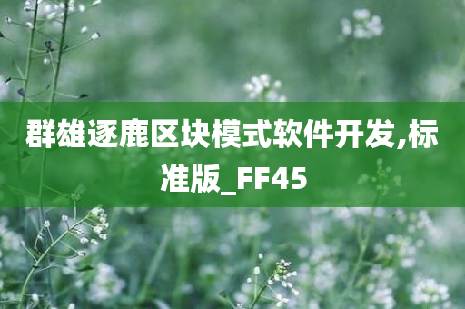 群雄逐鹿区块模式软件开发,标准版_FF45