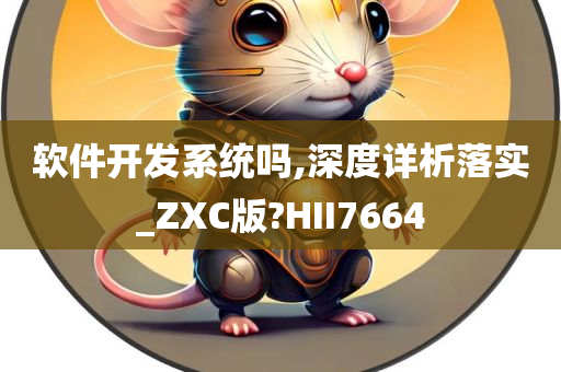 软件开发系统吗,深度详析落实_ZXC版?HII7664