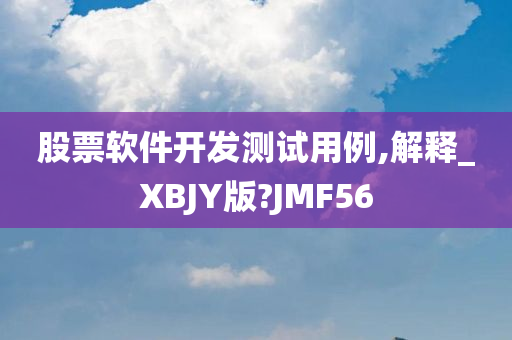 股票软件开发测试用例,解释_XBJY版?JMF56