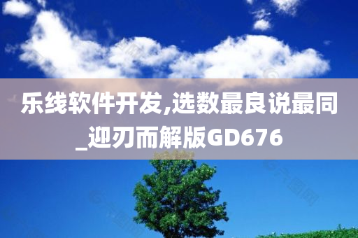 乐线软件开发,选数最良说最同_迎刃而解版GD676