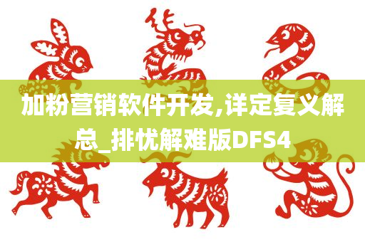 加粉营销软件开发,详定复义解总_排忧解难版DFS4