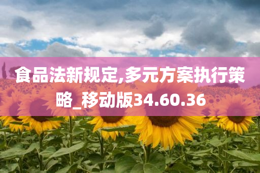 食品法新规定,多元方案执行策略_移动版34.60.36