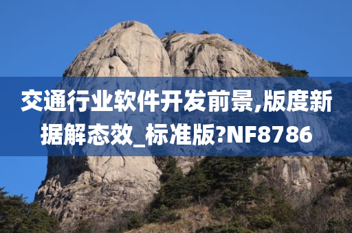 交通行业软件开发前景,版度新据解态效_标准版?NF8786