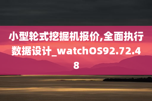 小型轮式挖掘机报价,全面执行数据设计_watchOS92.72.48