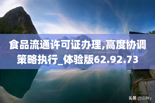 食品流通许可证办理,高度协调策略执行_体验版62.92.73