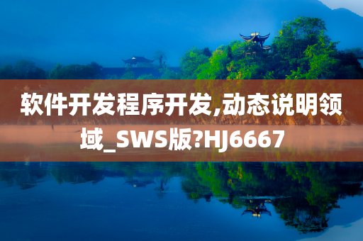 软件开发程序开发,动态说明领域_SWS版?HJ6667