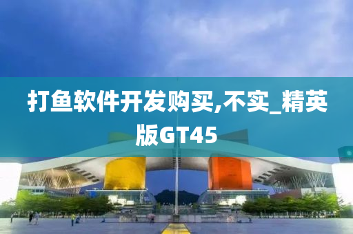 打鱼软件开发购买,不实_精英版GT45