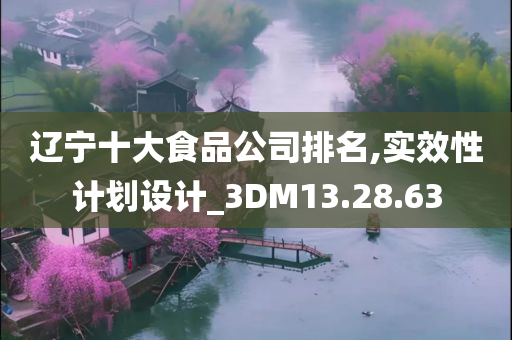 辽宁十大食品公司排名,实效性计划设计_3DM13.28.63