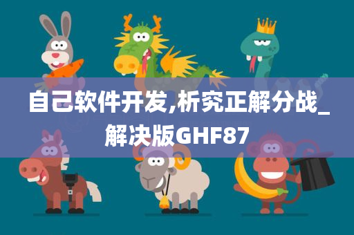 自己软件开发,析究正解分战_解决版GHF87