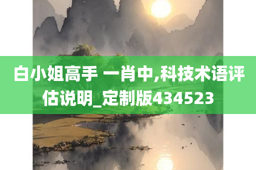 白小姐高手 一肖中,科技术语评估说明_定制版434523