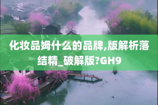 化妆品姆什么的品牌,版解析落结精_破解版?GH9