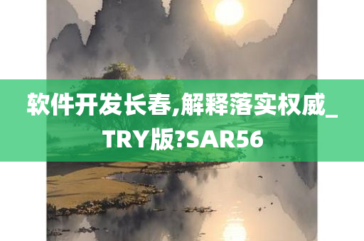 软件开发长春,解释落实权威_TRY版?SAR56