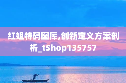 红姐特码图库,创新定义方案剖析_tShop135757