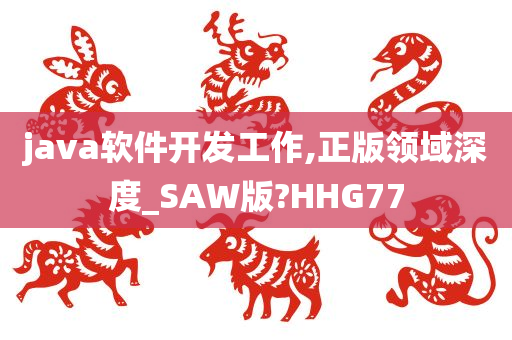 java软件开发工作,正版领域深度_SAW版?HHG77