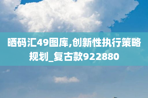 晒码汇49图库,创新性执行策略规划_复古款922880