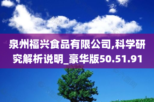 泉州福兴食品有限公司,科学研究解析说明_豪华版50.51.91