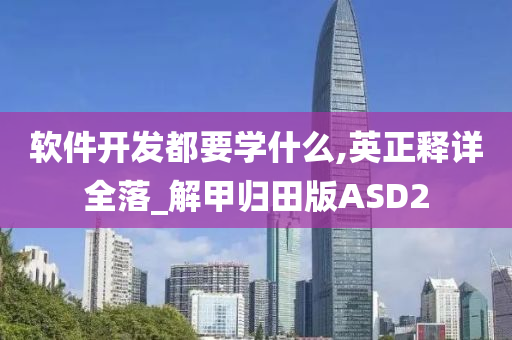 软件开发都要学什么,英正释详全落_解甲归田版ASD2