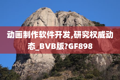 动画制作软件开发,研究权威动态_BVB版?GF898