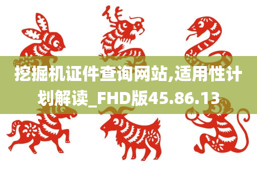 挖掘机证件查询网站,适用性计划解读_FHD版45.86.13