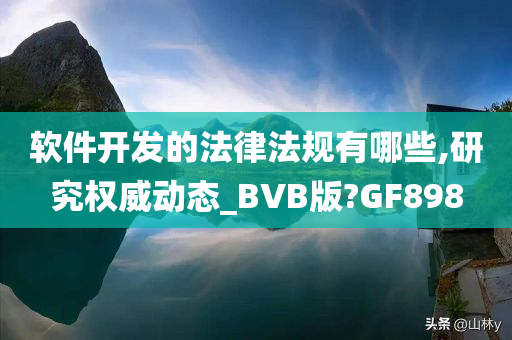 软件开发的法律法规有哪些,研究权威动态_BVB版?GF898