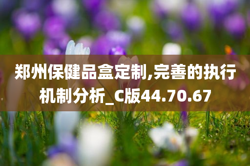 郑州保健品盒定制,完善的执行机制分析_C版44.70.67