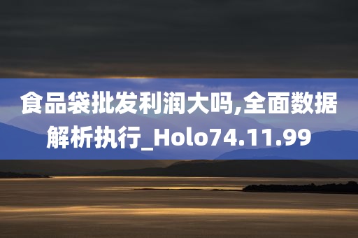 食品袋批发利润大吗,全面数据解析执行_Holo74.11.99