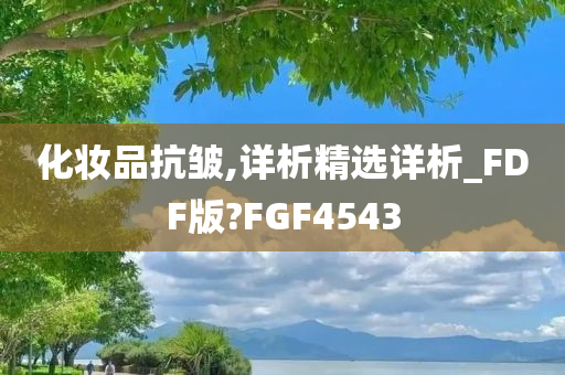 化妆品抗皱,详析精选详析_FDF版?FGF4543