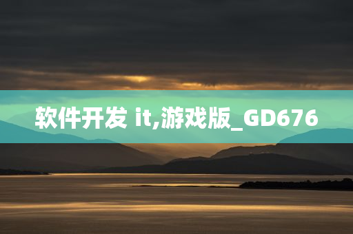 软件开发 it,游戏版_GD676