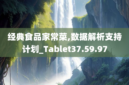 经典食品家常菜,数据解析支持计划_Tablet37.59.97