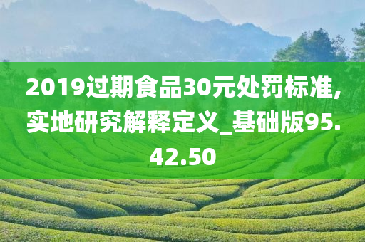 2019过期食品30元处罚标准,实地研究解释定义_基础版95.42.50