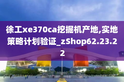 徐工xe370ca挖掘机产地,实地策略计划验证_zShop62.23.22