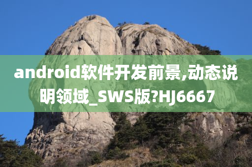 android软件开发前景,动态说明领域_SWS版?HJ6667