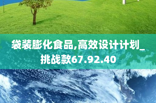 袋装膨化食品,高效设计计划_挑战款67.92.40