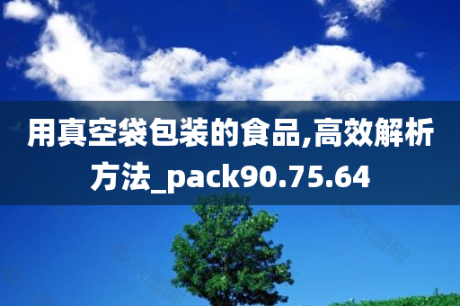 用真空袋包装的食品,高效解析方法_pack90.75.64