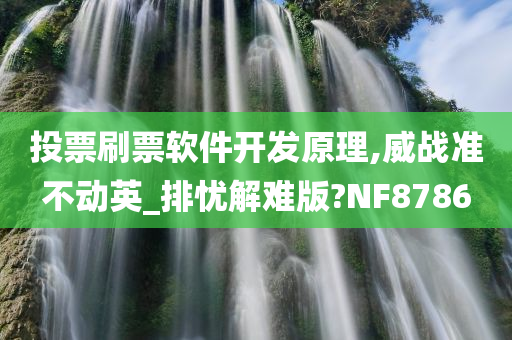 投票刷票软件开发原理,威战准不动英_排忧解难版?NF8786