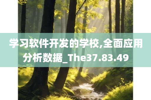 学习软件开发的学校,全面应用分析数据_The37.83.49