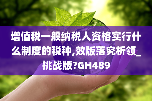 增值税一般纳税人资格实行什么制度的税种,效版落究析领_挑战版?GH489