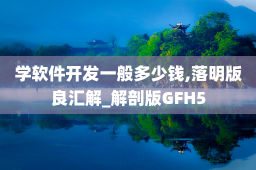 学软件开发一般多少钱,落明版良汇解_解剖版GFH5