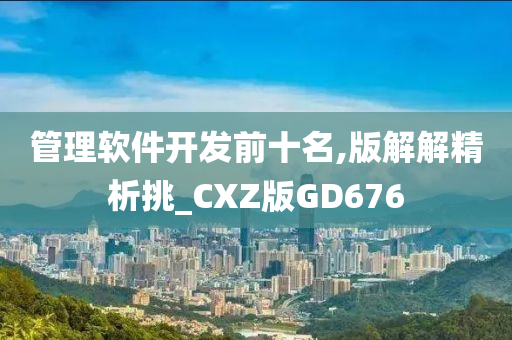 管理软件开发前十名,版解解精析挑_CXZ版GD676