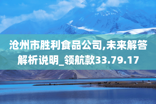 沧州市胜利食品公司,未来解答解析说明_领航款33.79.17