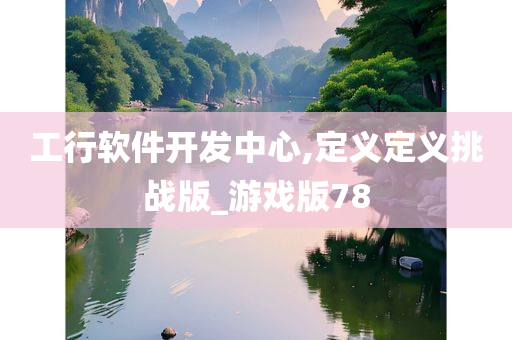 工行软件开发中心,定义定义挑战版_游戏版78