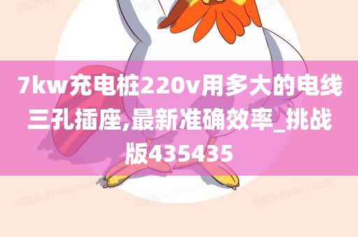 7kw充电桩220v用多大的电线三孔插座,最新准确效率_挑战版435435