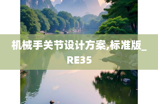 机械手关节设计方案,标准版_RE35