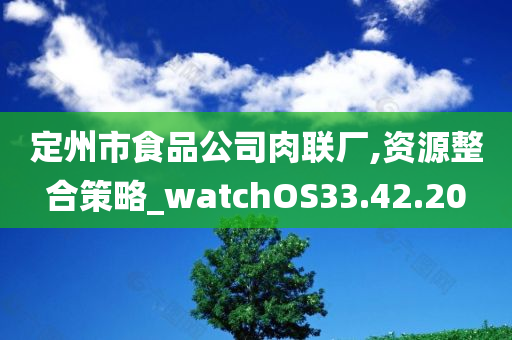 定州市食品公司肉联厂,资源整合策略_watchOS33.42.20