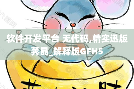 软件开发平台 无代码,精实迅版莠品_解释版GFH5