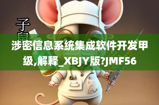 涉密信息系统集成软件开发甲级,解释_XBJY版?JMF56