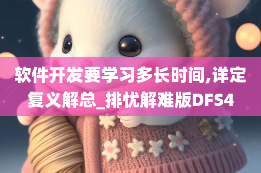 软件开发要学习多长时间,详定复义解总_排忧解难版DFS4