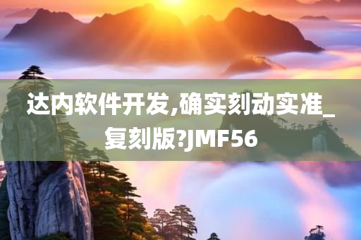 达内软件开发,确实刻动实准_复刻版?JMF56